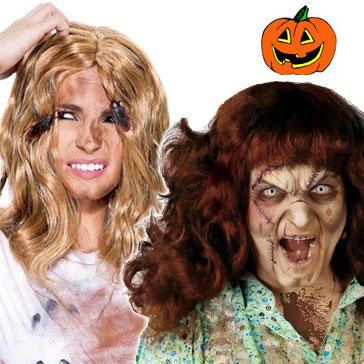 Miscellaneous Halloween character costume wigs for adyklts and children available here at Karnival Costumes online party shop