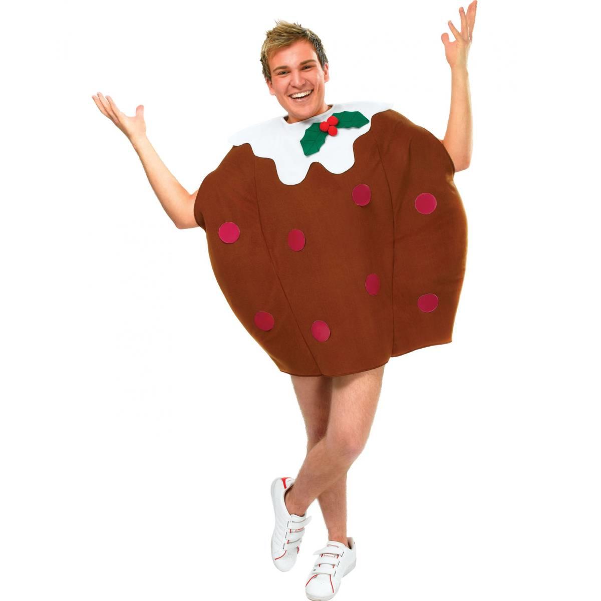 Christmas Pudding costume for adults by Bristol Novelties AC905 available here at Karnival Costumes online Christmas party shop