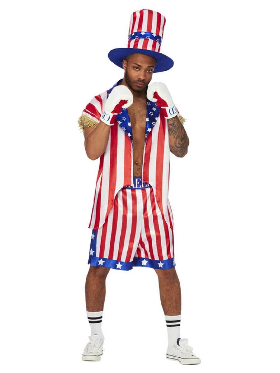 Rocky Apollo Creed costume for adults by Smiffys 51527 available here at Karnival Costumes online party shop