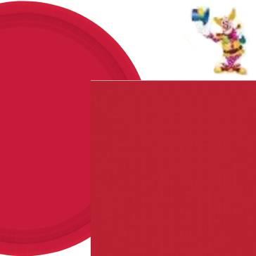 Apple Red Tableware including paper plates, napkins, tablecovers and more apple red products available here at Karnival Costumes online party shop