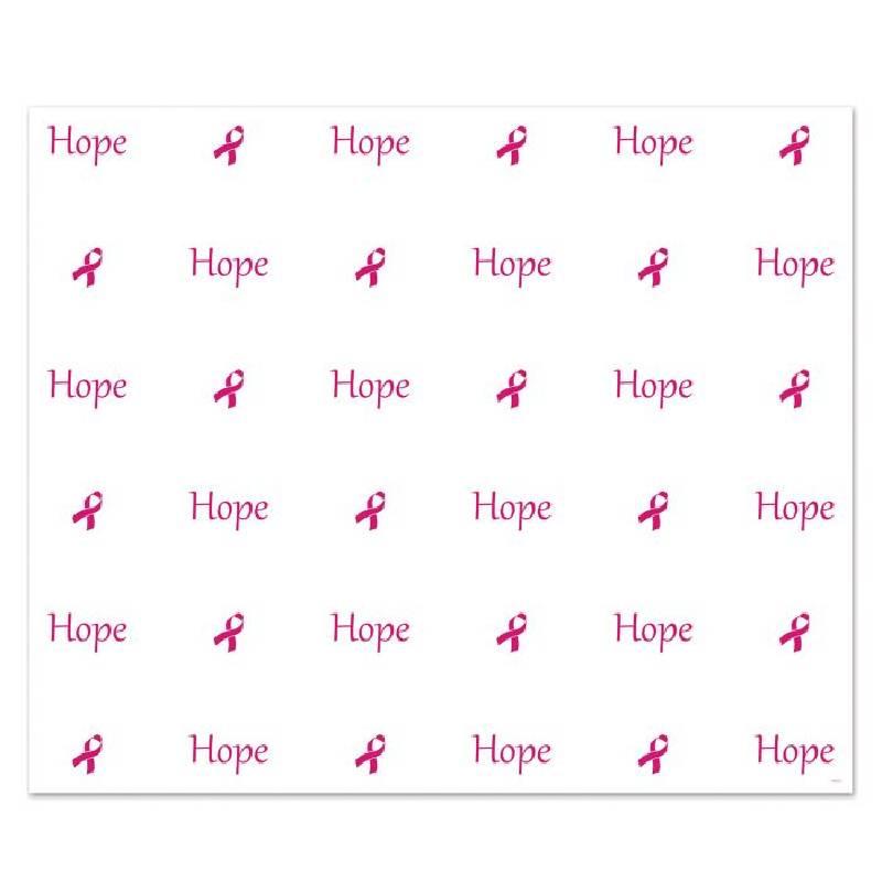 Pink Ribbon HOPE photo backdrop Insta-mural by Beistle 54757 available here at Karnival Costumes online party shop