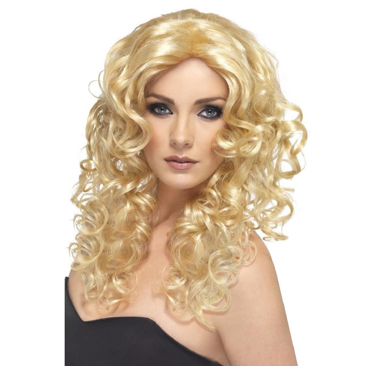 Glamour Wig in Blonde by Smiffys 42148 available from a collection here at Karnival Costumes online party shop