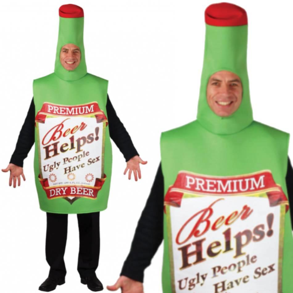Funny Beer Bottle Fancy Dress Costume by Wicked FN-8604 available here at Karnival Costumes online party shop
