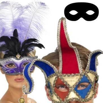 Costume Eye Masks for men and women perfect for masked balls, other costume parties and role-play available here at Karnival Costumes online party shop