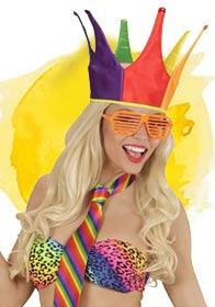 Unisex Rainbow Pride Crown by Widmann 5742 available here at Karnival Costumes online party shop