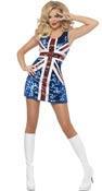Sparkle Union Jack Dress by Smify 25001 available here at Karnival Costumes online party shop