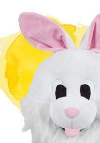 Easter Rabbit Bunny Head by Wicked MH-1289 available here at Karnival Costumes online party shop