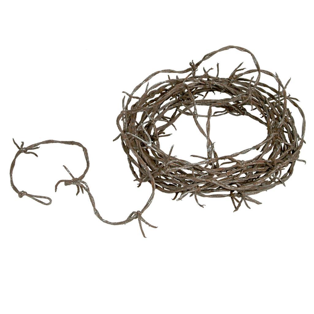 Realistic Fake Rusty Barbed Wire