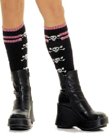 Leg Avenue Black Acrylic Knee High Socks