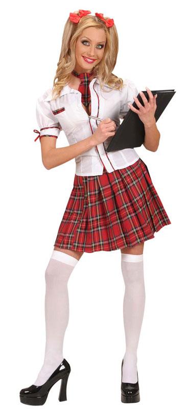 Dreamgirls Adult Schoolgirl Costume by Widmann 7726H available in the UK here at Kartnival Costumes online party shop