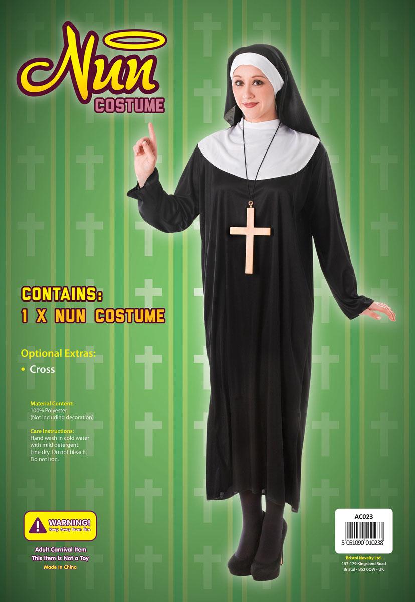 Nun Habit Costume by Bristol Novelties AC203 available here at Karnival Costumes online party shop