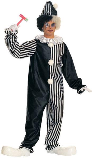 Harlequin Clown Unisex Fancy Dress Costume