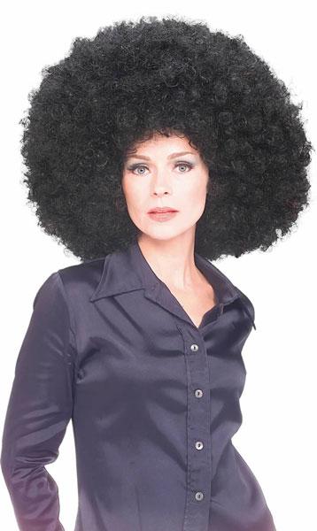 Super quality Mega Afro Wig in Black by Rubies 50679 available here at Karnival Costumes online party shop