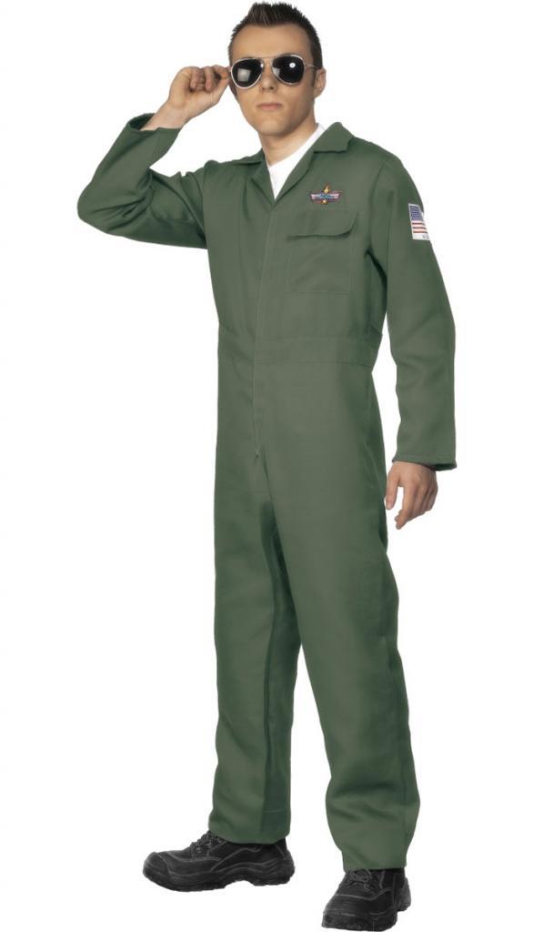 Adult US Aviator Costume in sizes med-xl by Smiffy 28623 available at Karnival Costumes