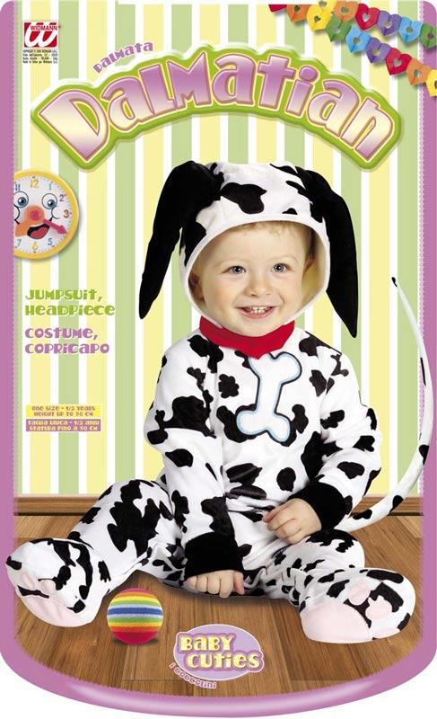 Cute Dalmation Children's Fancy Dress Costume by Widmann 2755D available here at Karnival Costumes online party shop