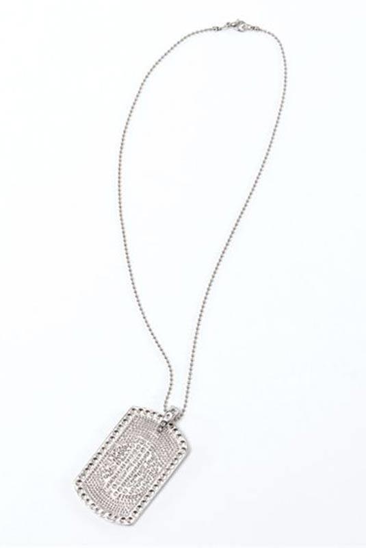 Dollar Sign Dog Tag Necklace