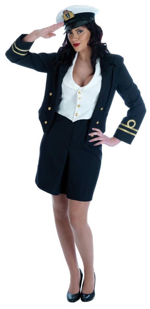 WWII Navy Lady Fancy Dress Costume