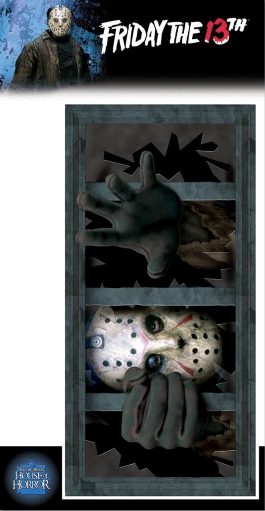 Jason Voorhees Wall Grabber - Window by Rubies 7322 available here at Karnival Costumes online party shop