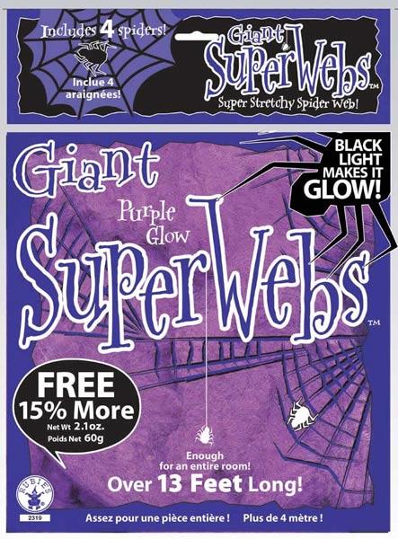 Halloween Party Decoration - Purple Spider Web 60gr (2.1oz)