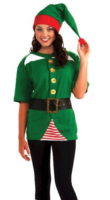 Unisex Jolly Elf costume by Bristol Novelties AC648 available here at Karnival Costumes online party shop