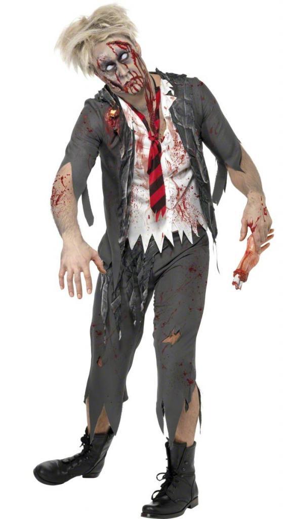 High School Horror Schoolboy Zombie Fancy Dress Costume