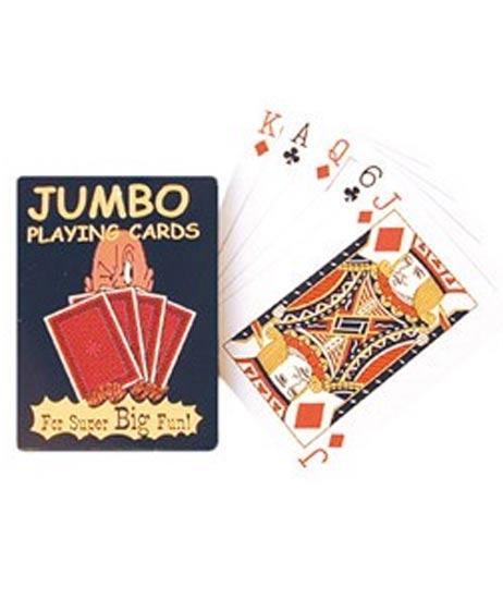 Jumbo Playing Cards - 12.5cm x 17cm GJ149 available here at Karnival Costumes online party shop