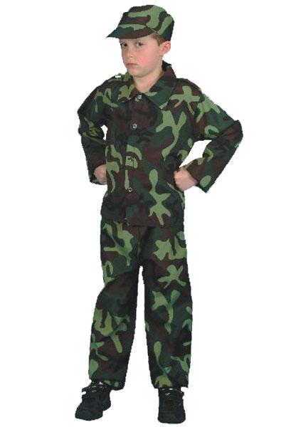 Army Soldier Boy's Fancy Dress Costume