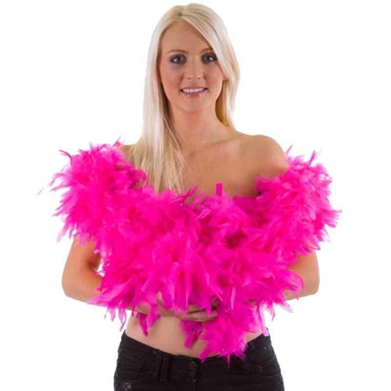 Deluxe feather Boa - Shocking Pink