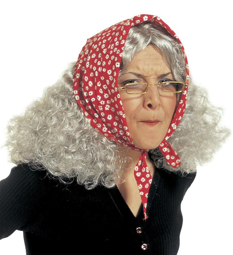 Haggered Witch Wig with Headscarf by Widmann 6009B available here at Karnival Costumes online party shop