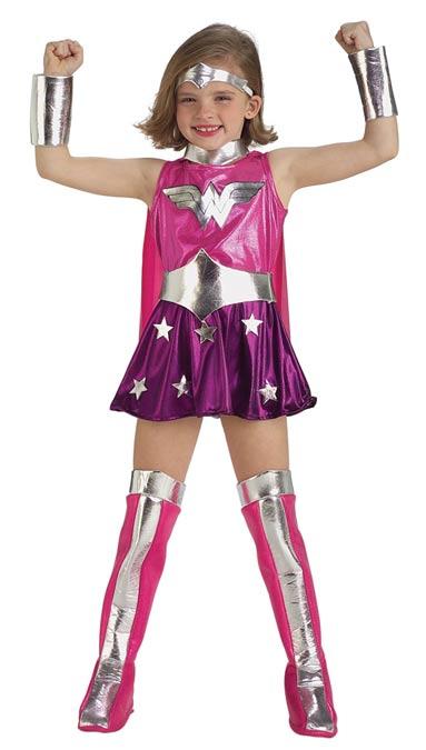 Pink Wonder Woman Costume - Girls Superhero Costumes