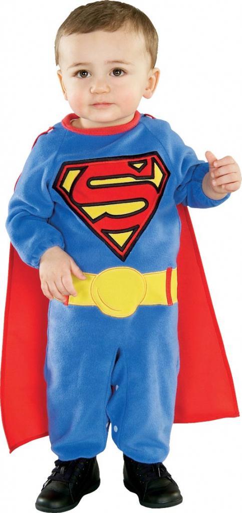 Infant's Superman fancy dress costume by Rubies 885301 available in the UK here at Karnival Costumes online party shop