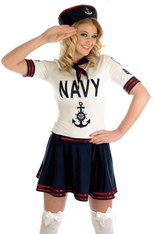 Navy Patrol Costume - Ladies Costumes and Navel Fancy Dress