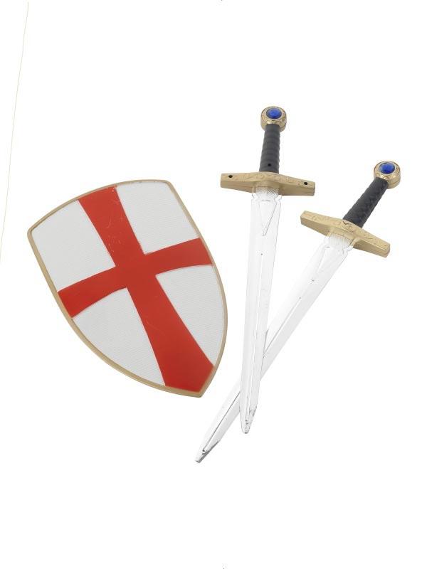 England Weapons Set - 2 Swords and Shield