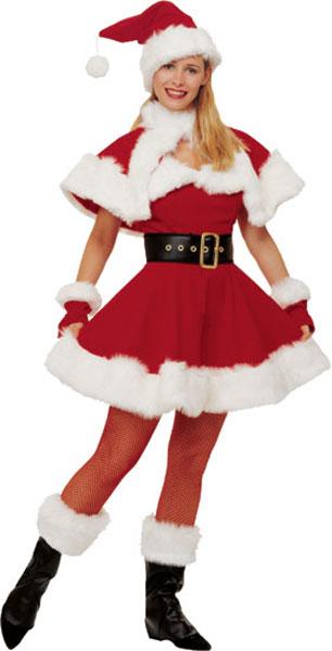 Deluxe Miss Santa Costume - Christmas Costumes and Clubwear