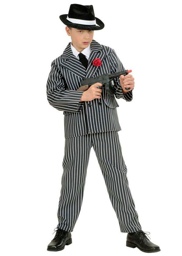 Boy's 1920s Chicago Gangster fancy dress costume by Widmann 4254 available here at Karnival Costumes online party shop