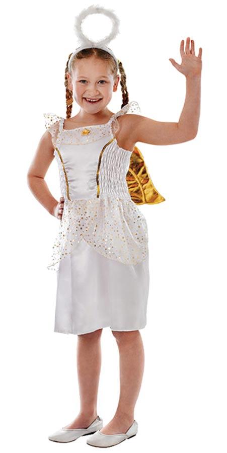 Childrens Angel Fancy Dress Costume by Bristol Novelties CC115 / CC116 from a collection of kid's Christmas Angel dress up here at Karnival Costumes online party shop