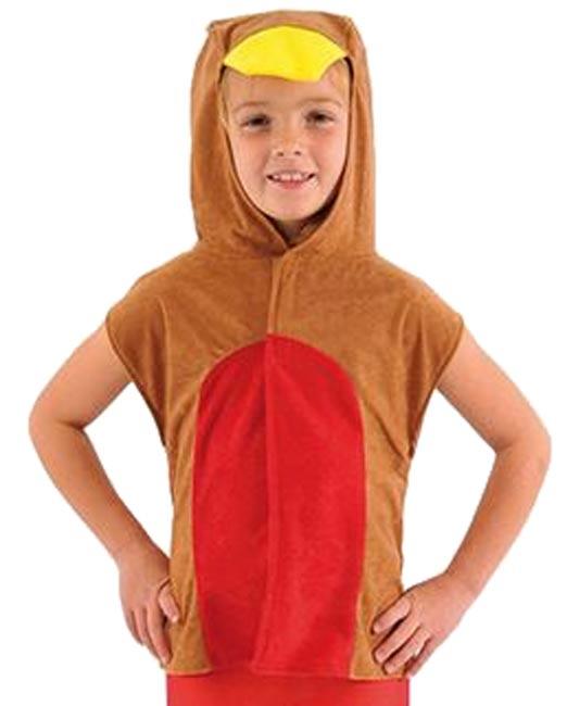Children's Christmas Robin Tabard fancy dress costume by B Novs CC020 available here at Karnival Costumes online party shop