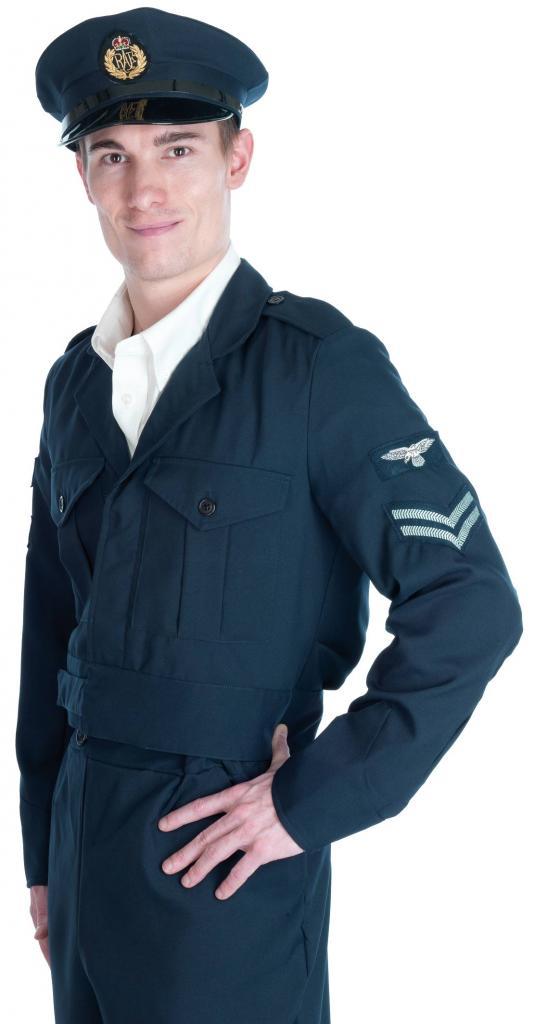 WWII RAF Officer Costume - Adult Military Costumes
