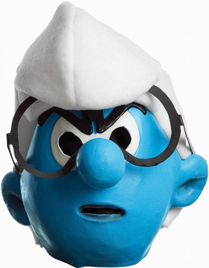Smurf Mask - Brainy Smurf Mask