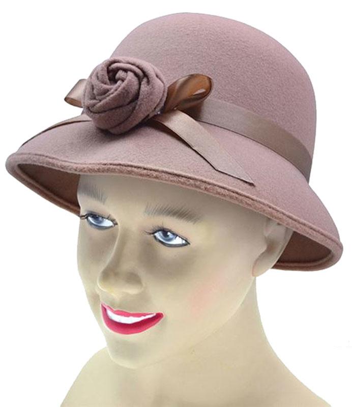 Roaring 20s Clouche Hat in Beige from a collection of 20s costume accessories at Karnival Costumes