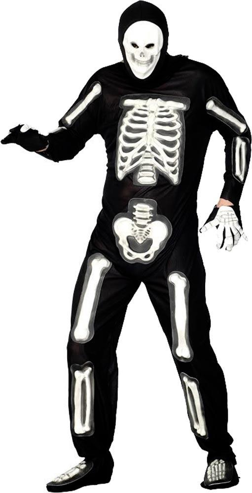 Skeleton Costume for Adults by Smiffys 28051 available from a massive collection of Halloween fancy dress at Karnival Costumes online party shop