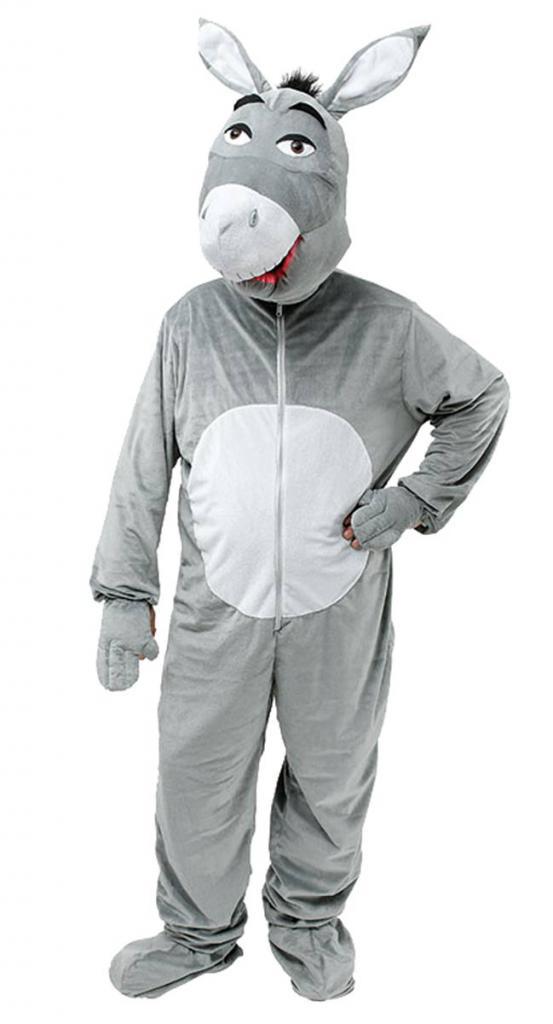 Donkey Costume with a large padded head by Bristol Novelties AC938 from a collection of Mascot Costumes and animal fancy dress for men at Karnival Costumes online party shop