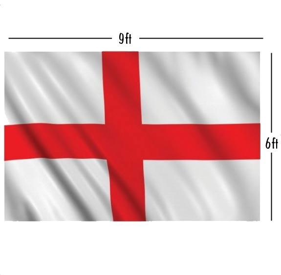 St George Mega Flag measuring 9ft x 6ft from a collection at Karnival Costumes