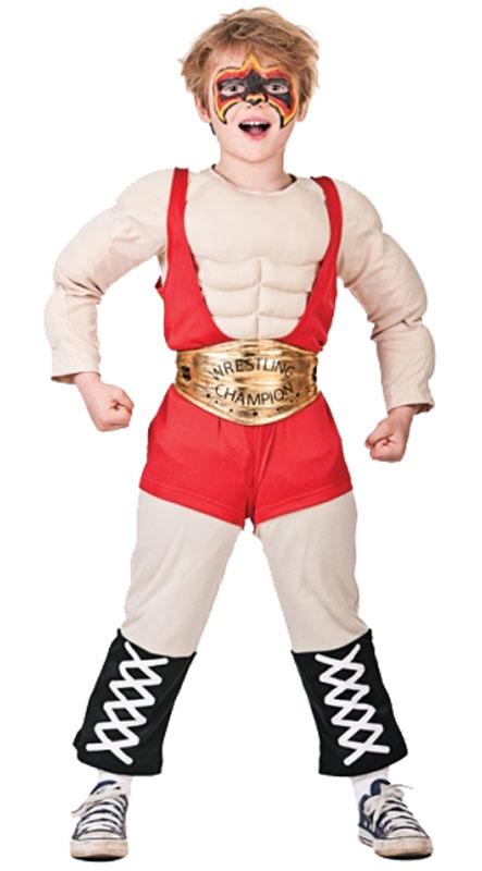 Wrestler Fancy Dress Costume for Boys from a collection at Karnival Costumes