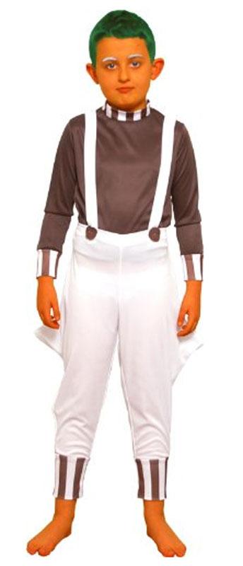 Umpa Lumpa Factory Worker Costume CC241 / CC 242 for Children from a collection of Willy Wonka fancy dress available at Karnival Costumes