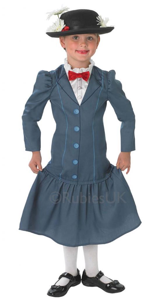 Mary Poppins fancy dress costume for girls by Rubies 888832 available here at Karnival Costumes online party shop