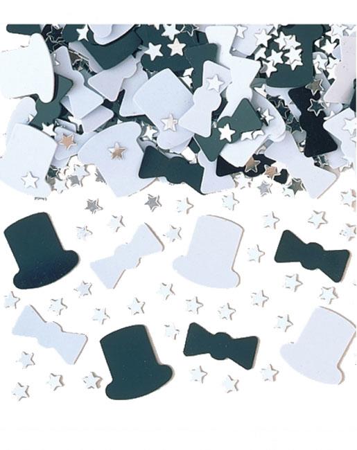 Top Hat Celebration Confetti Mix by Amscan 993011 available here at Karnival Costumes online party shop