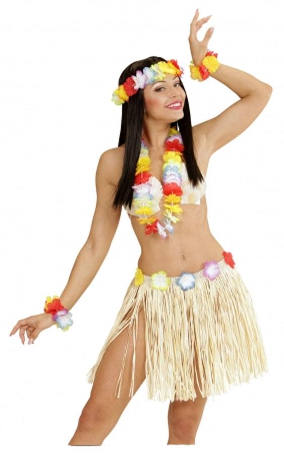 Ladies Hawaiian Fancy Dress Costume Set by Widmann 24563 from Karnival Costumes