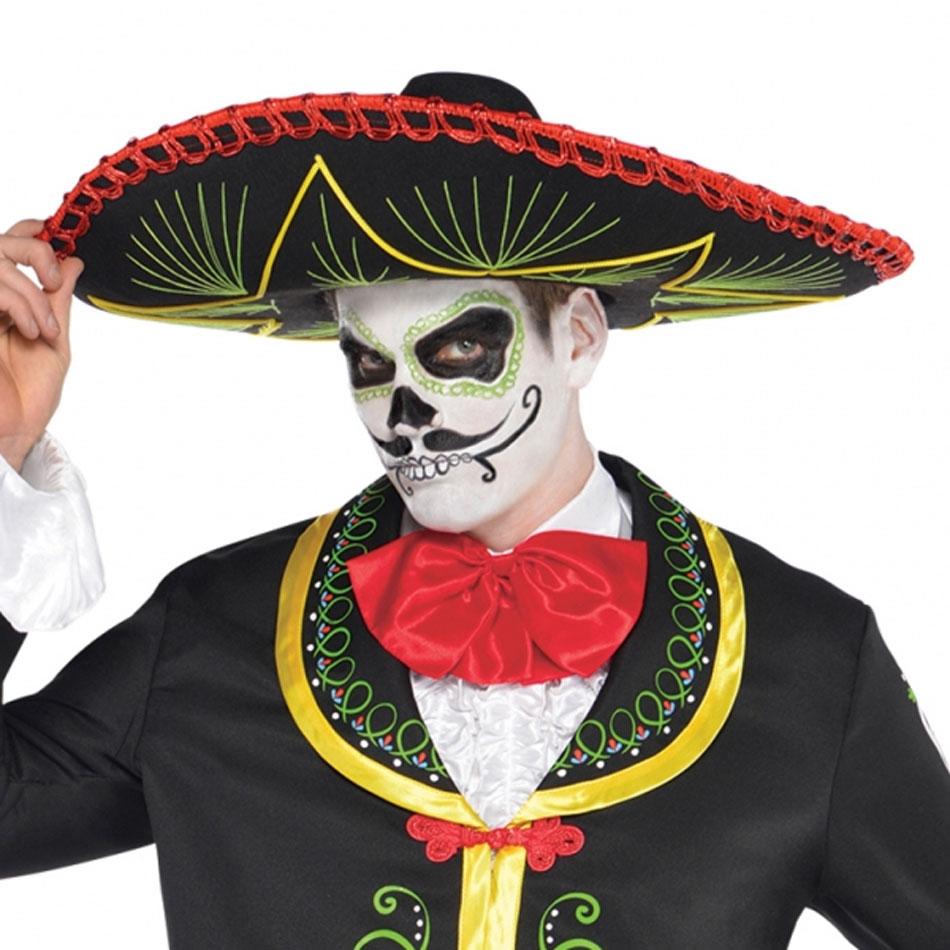 Day of the Dead Costume Sombrero included with the costume 844403 from Karnival Costumes