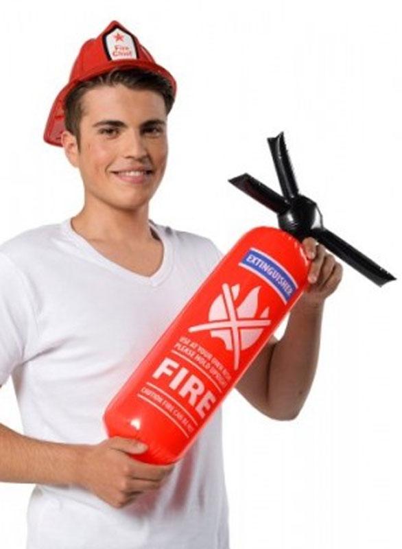 60cm Inflatable Fire Extingisher by Folat 20269 and available from Karnival Costumes